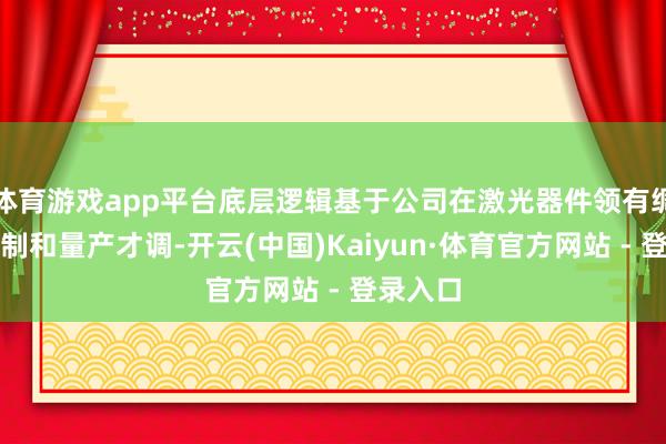 体育游戏app平台底层逻辑基于公司在激光器件领有绸缪、定制和量产才调-开云(中国)Kaiyun·体育官方网站 - 登录入口